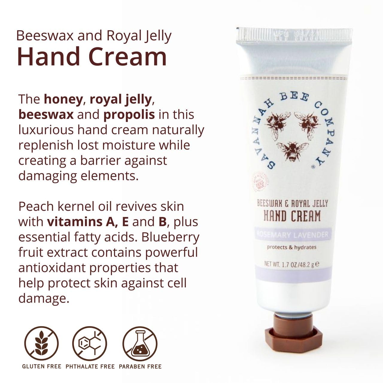 Propolis et extrait hydratants, usage quotidien pour peaux normales à sèches.