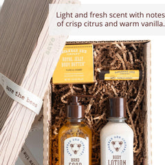 Savannah Bee Company Gelée Royale Body Butter étiquette miel biologique, nourrissant.