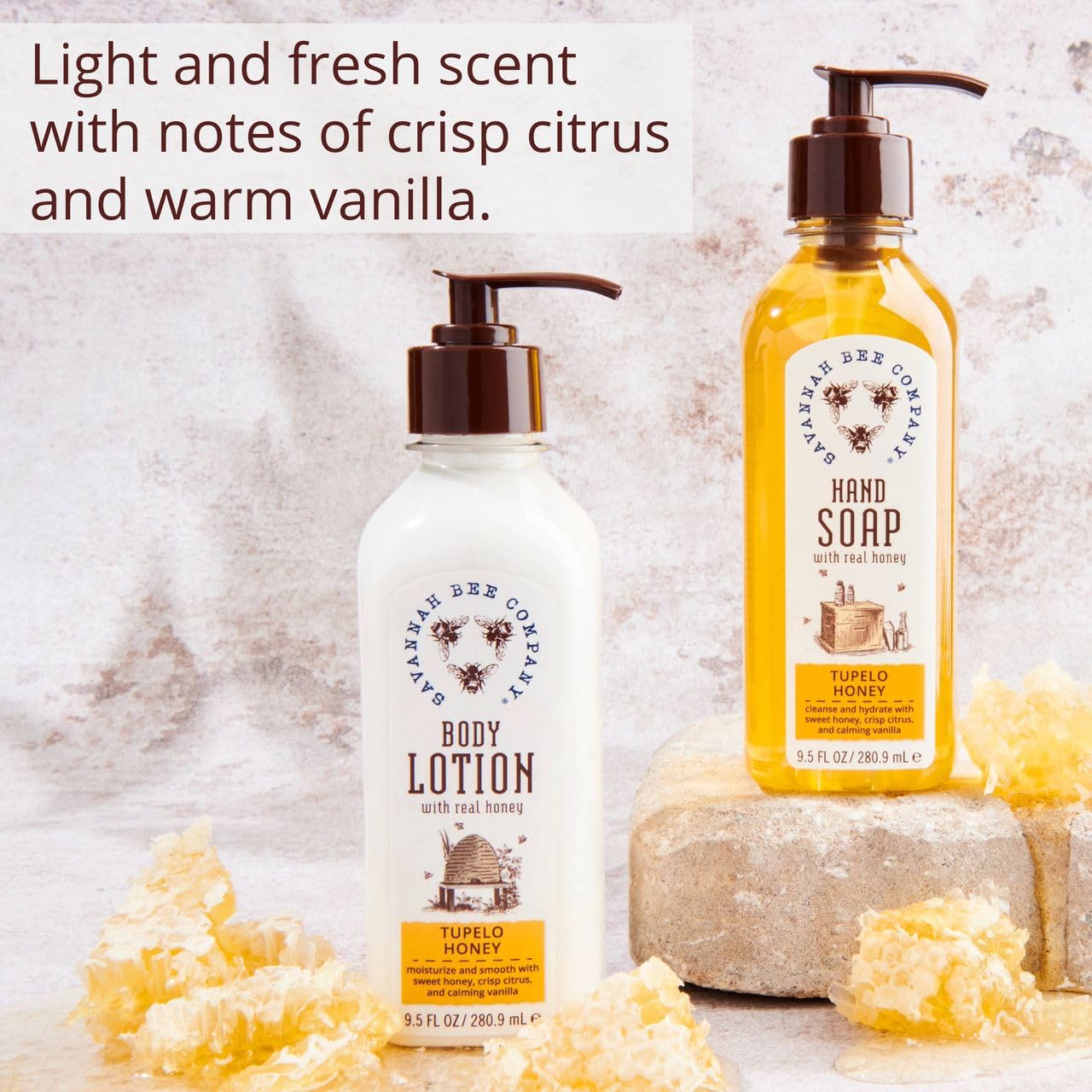 Savannah Bee Company senteurs citronnelle et menthe — arôme frais pour le lavage.