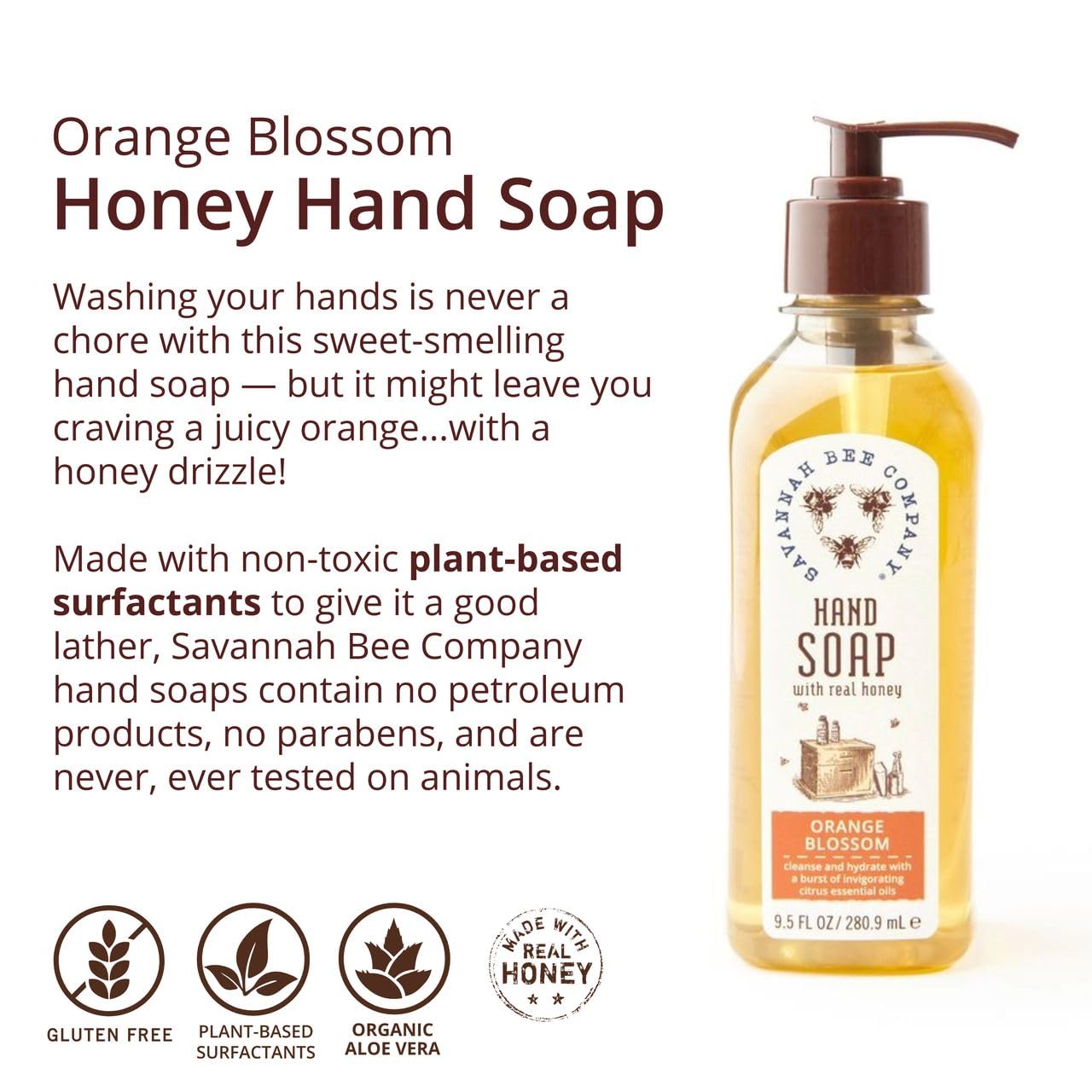 Savannah Bee Company utilisation sur visage et mains, texture douce.