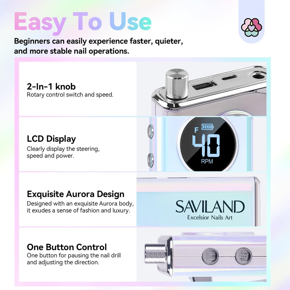 SAVILAND Advance ensembles accessoires manucure pedicure