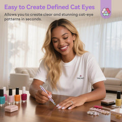 Aimant SAVILAND œil-de-chat rose, pointe large pour effets lumineux