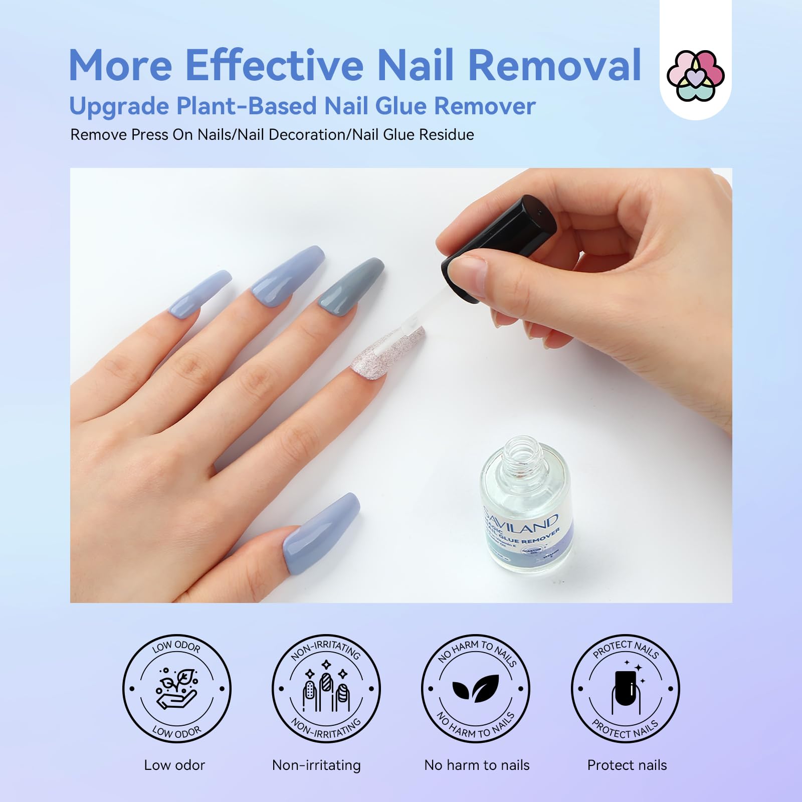SAVILAND utilisation autour des ongles pour détacher la colle proprement