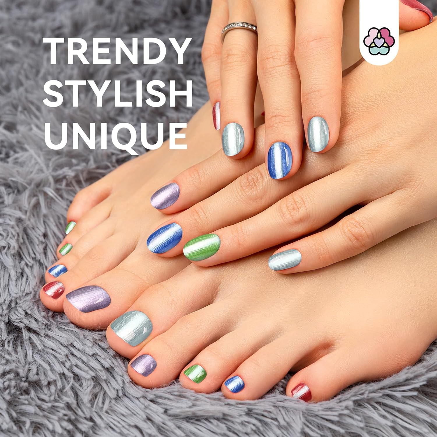 SAVILAND base and top coat included to seal color for lasting shine.