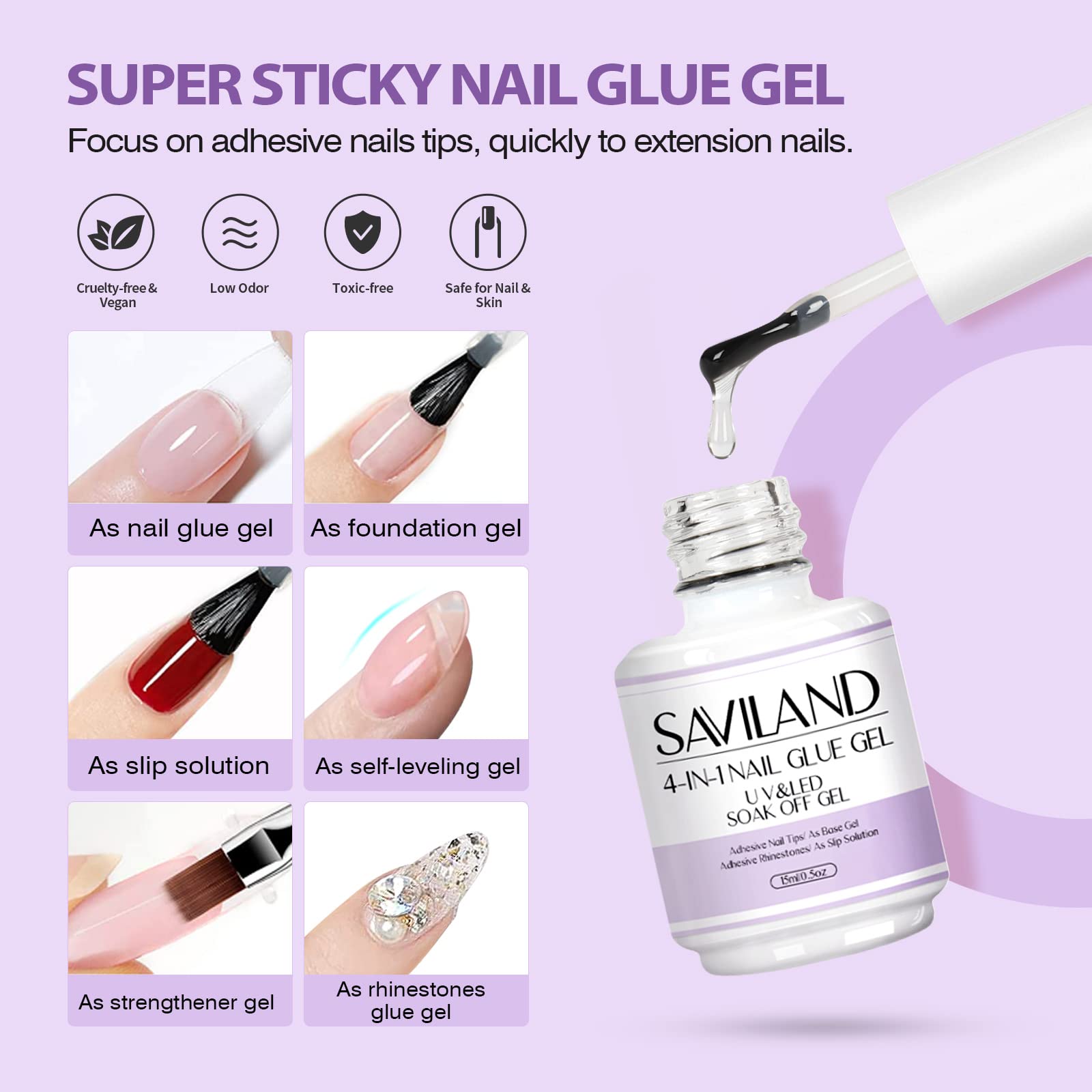 SAVILAND Clip Ongles en U: ajustement rapide et pratique.