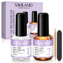 SAVILAND désydratant ongles: flacon naturel prêt à préparer la surface et améliorer l’adhérence.