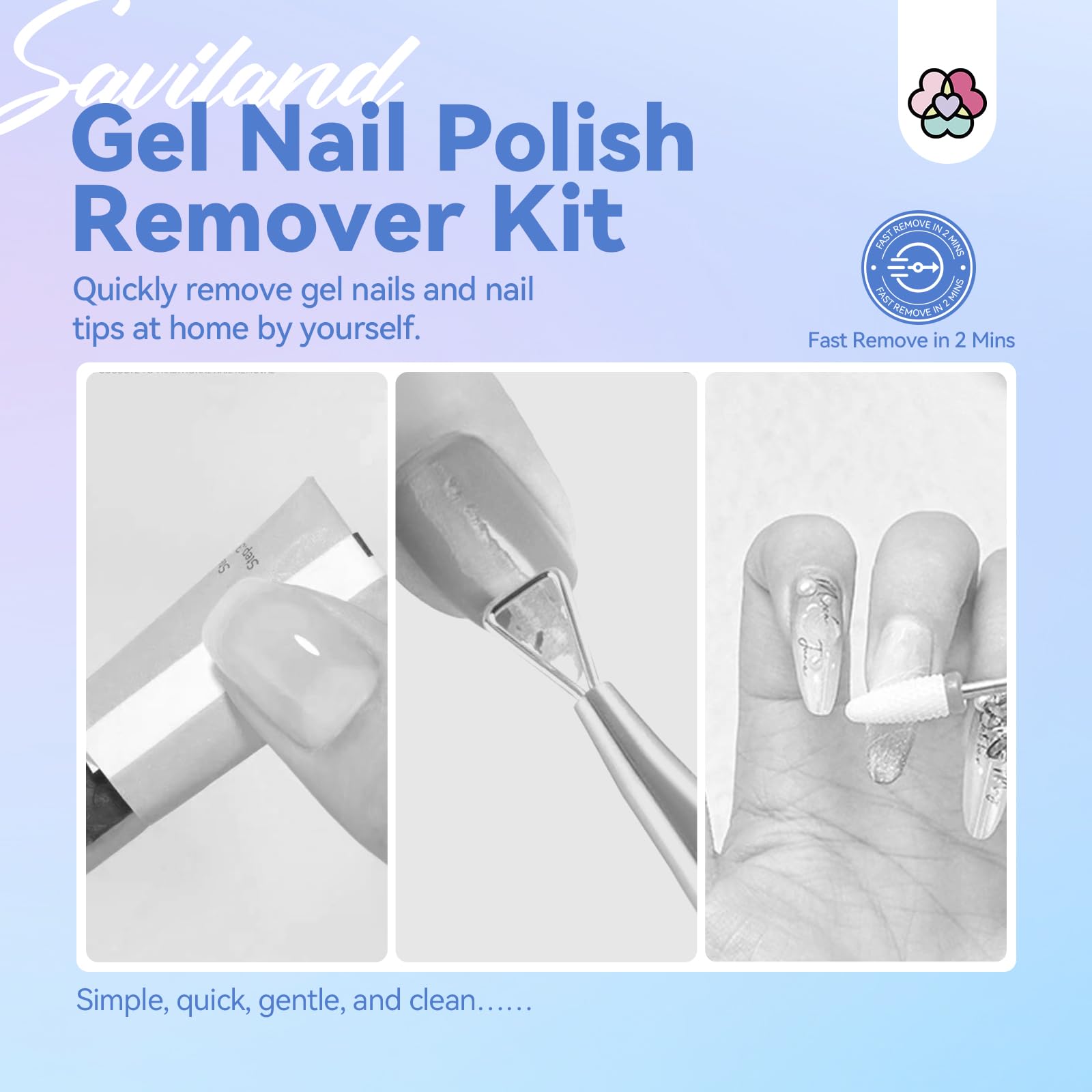 Application facile avec SAVILAND: gel sur ongles, sans effort.
