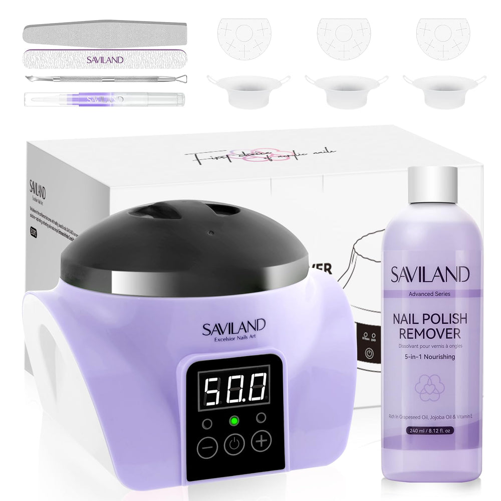 SAVILAND Essentials : bain de dépose au vapeur pour ongles en douceur et efficaces.