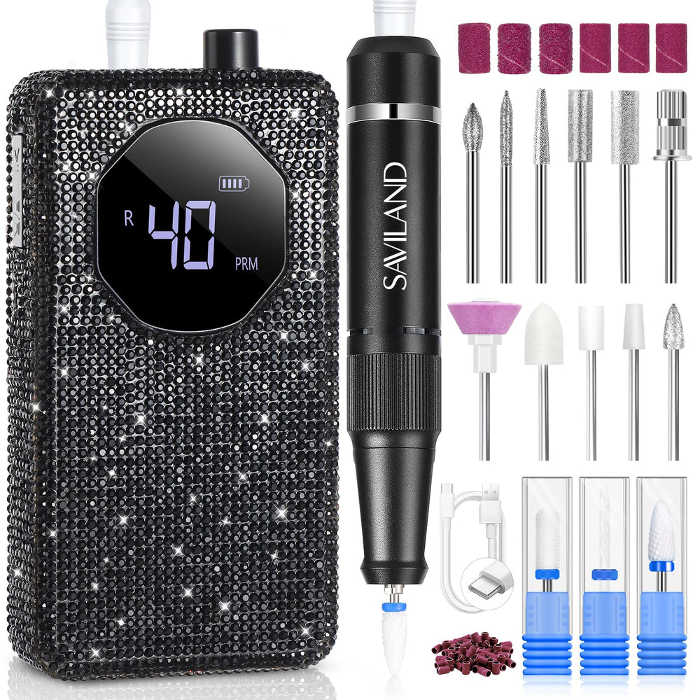 Foreuse SAVILAND professionnelle pour ongles avec retrait rapide des gels