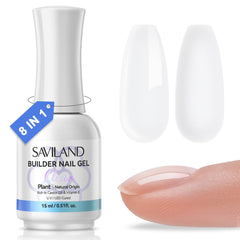 SAVILAND Gel de construction clair : application précise pour une manucure durable