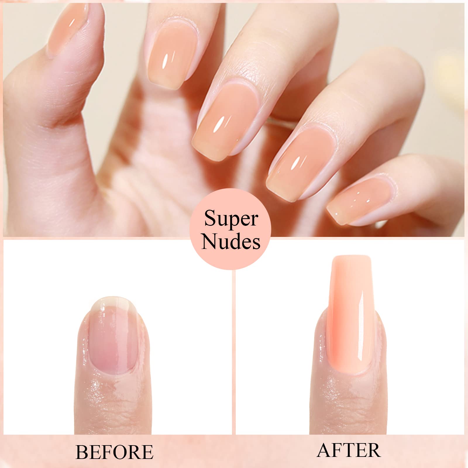 Processus de modelage avec Gel Builder nu extension, surface uniforme et lisse