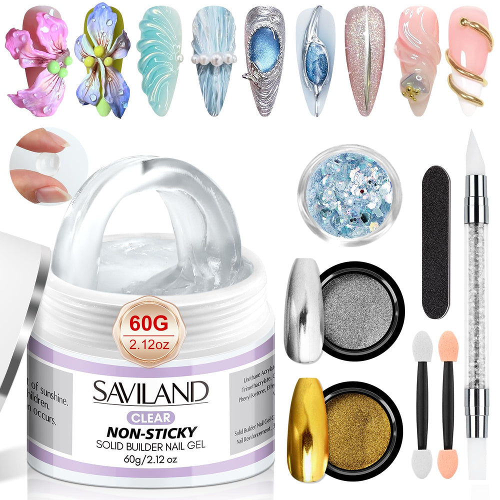 SAVILAND gel builder solide 60g pour extensions d’ongles et art 3D