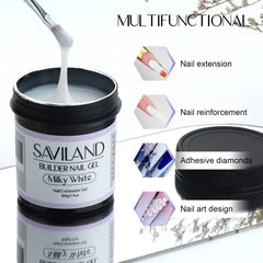 SAVILAND Gel construction – brillance naturelle pour des ongles longue durée.