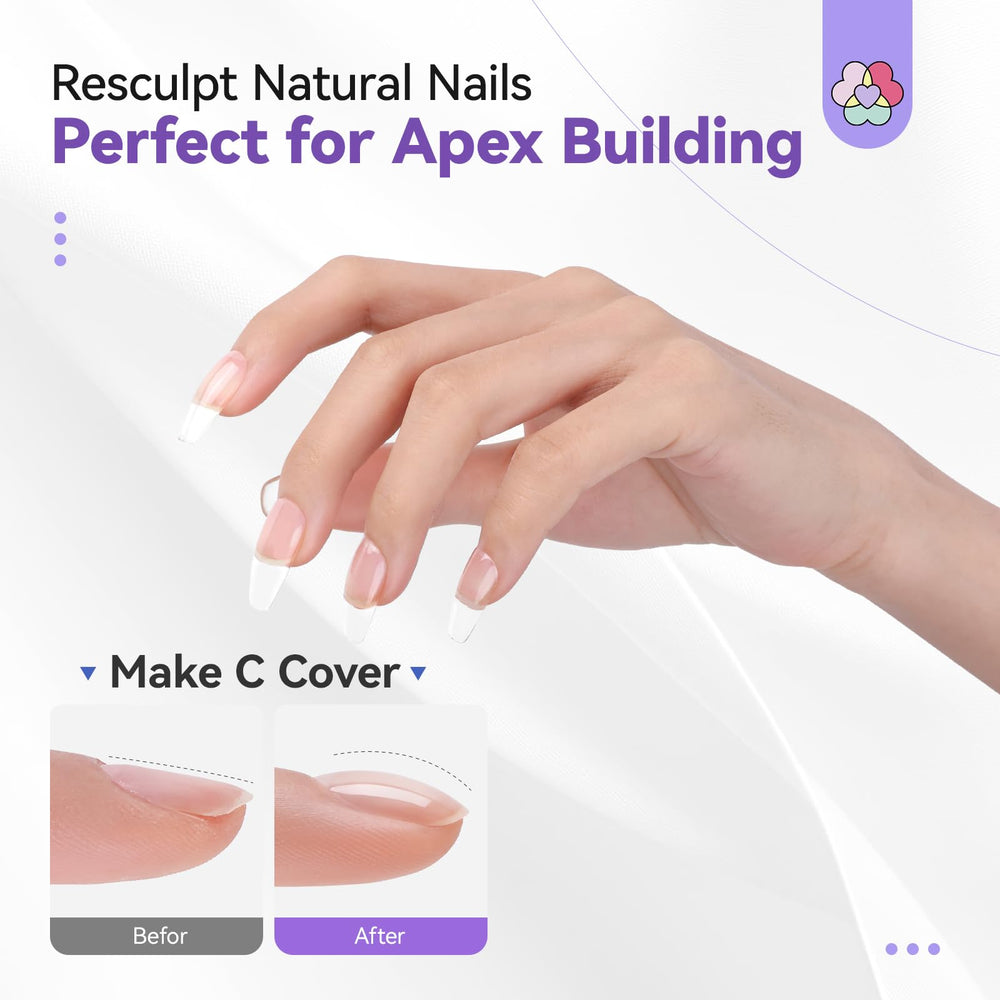 SAVILAND gel construction ongles rose pour un look élégant et frais.