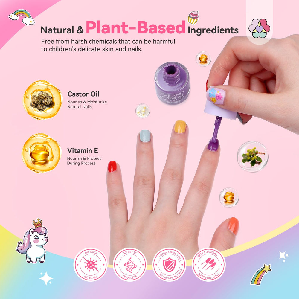 SAVILAND Glamkids séchage rapide pour vernis enfant, moins d'attente