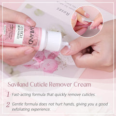 SAVILAND huile cuticule pipette, application précise pour nourrir et hydrater les ongles.