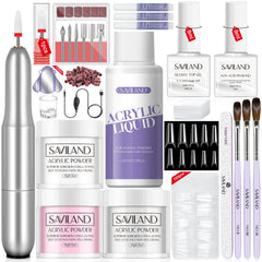 SAVILAND kit-acrylique-coffret-complet: coffret complet pour ongles acryliques à domicile