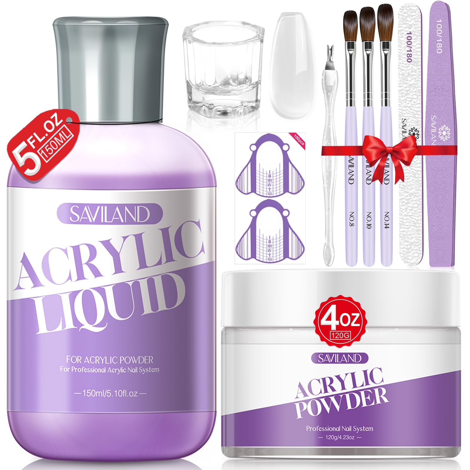 SAVILAND kit-acrylique-complet: ensemble tout-en-un pour débutants et professionnels.