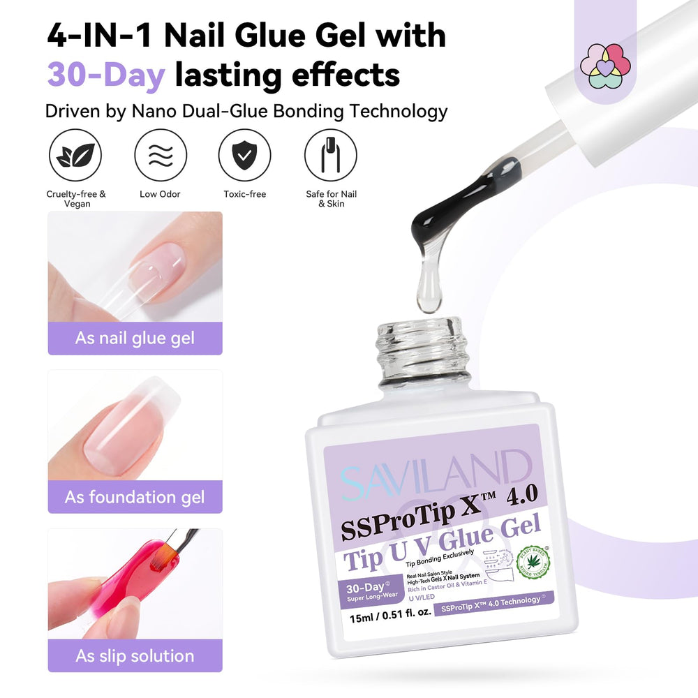 SAVILAND Pro Gel Kit: coupe-ongles pour une coupe nette et sûre.