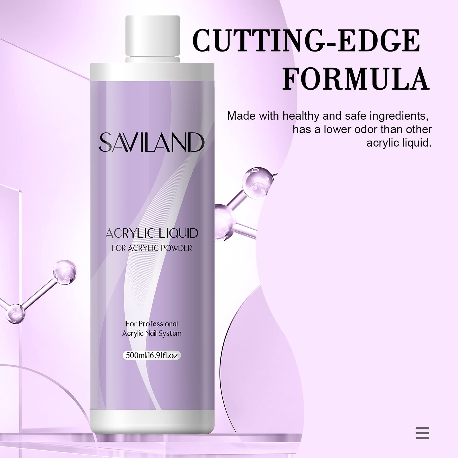 SAVILAND Liquide Acrylique 500 ml, temps de séchage optimal