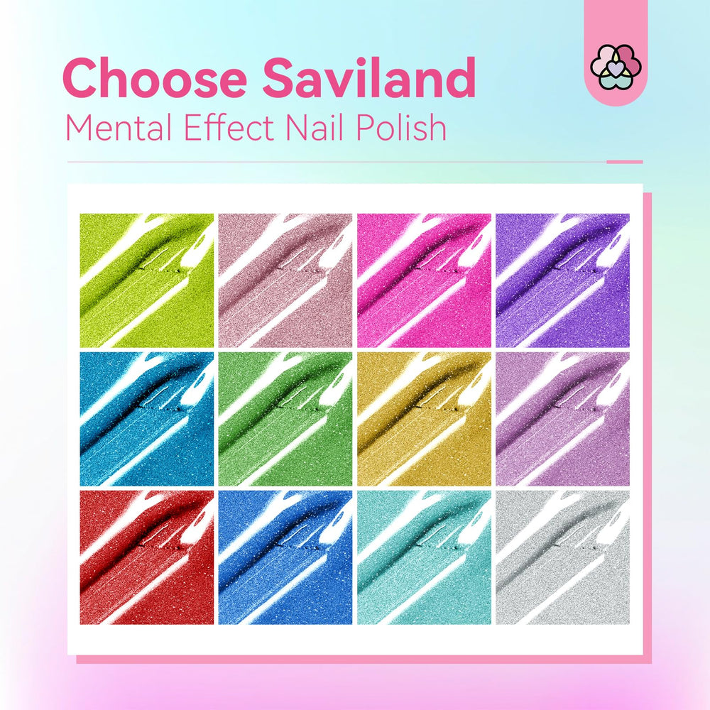Close-up of the SAVILAND brush applying polish with smooth control.