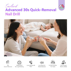 SAVILAND perceuse à manucure avec poignée ergonomique pour une prise en main confortable