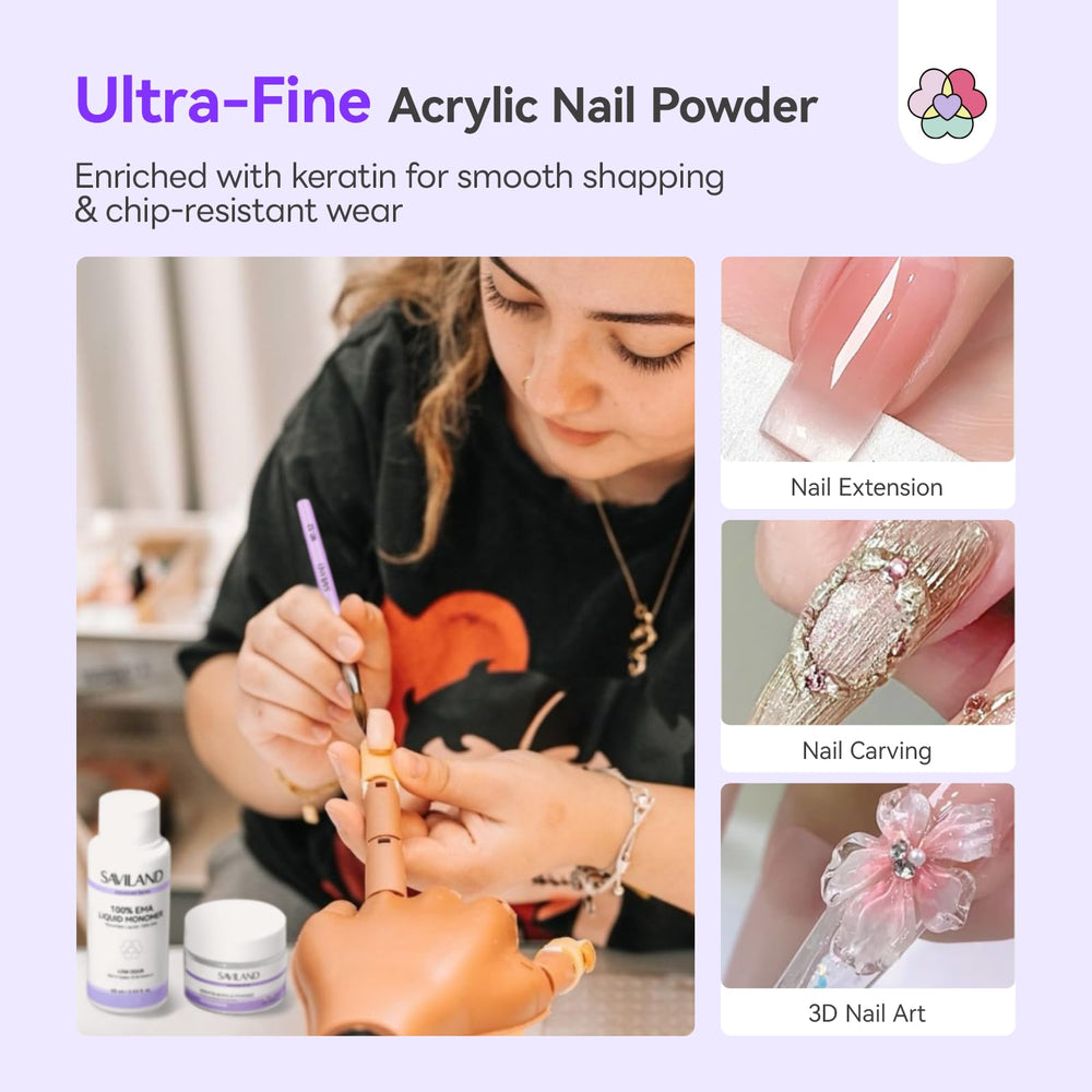 SAVILAND pinceau ongles taille 12 pour modelage précis