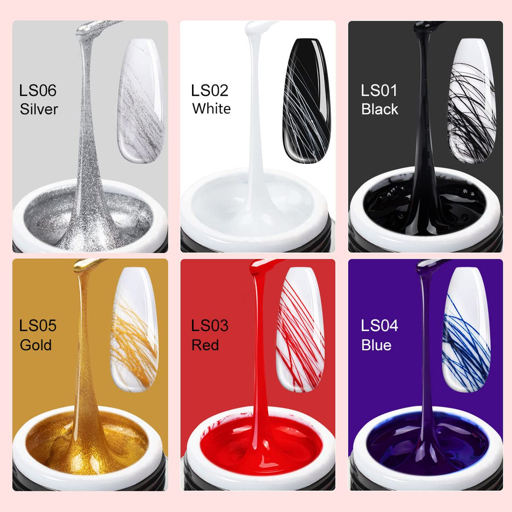 SAVILAND pinceaux nail art 3 pieces pour fini precis.
