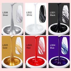 SAVILAND pinceaux nail art 3 pieces pour fini precis.
