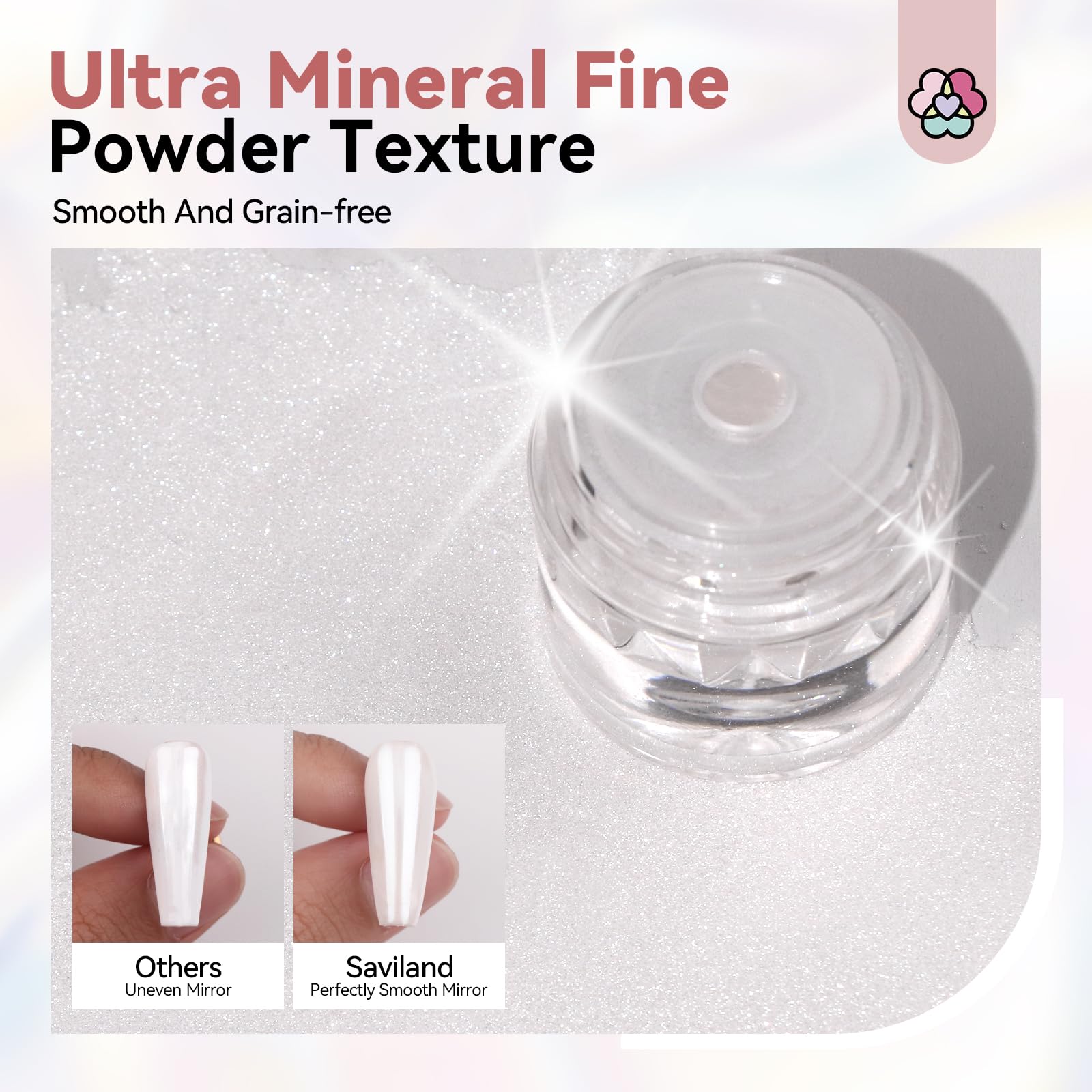 SAVILAND Poudre chrome paillettes 1g pour nuances riches et lumineuses.