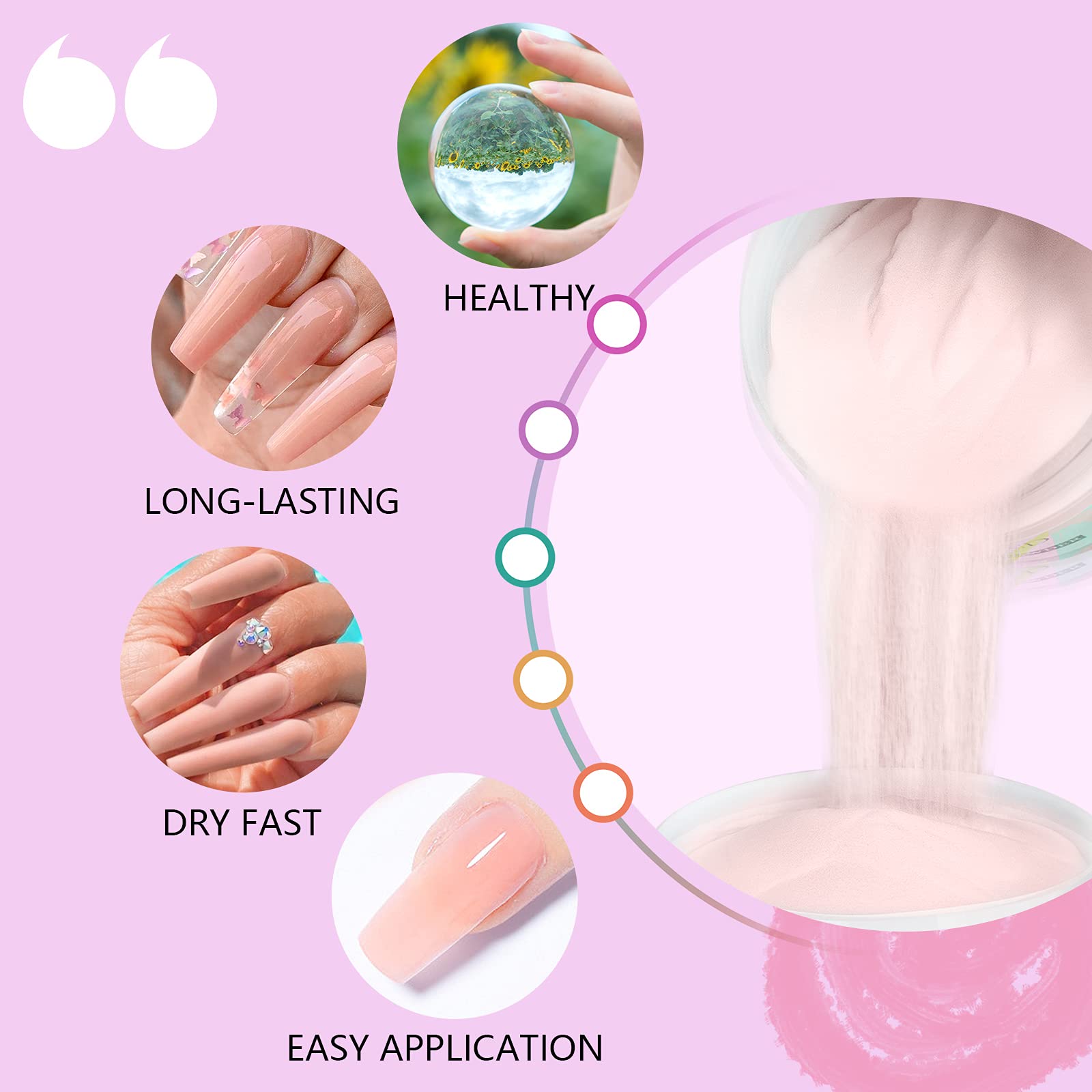 SAVILAND poudre couleur peau claire – finition naturelle adaptée à l'art des ongles.