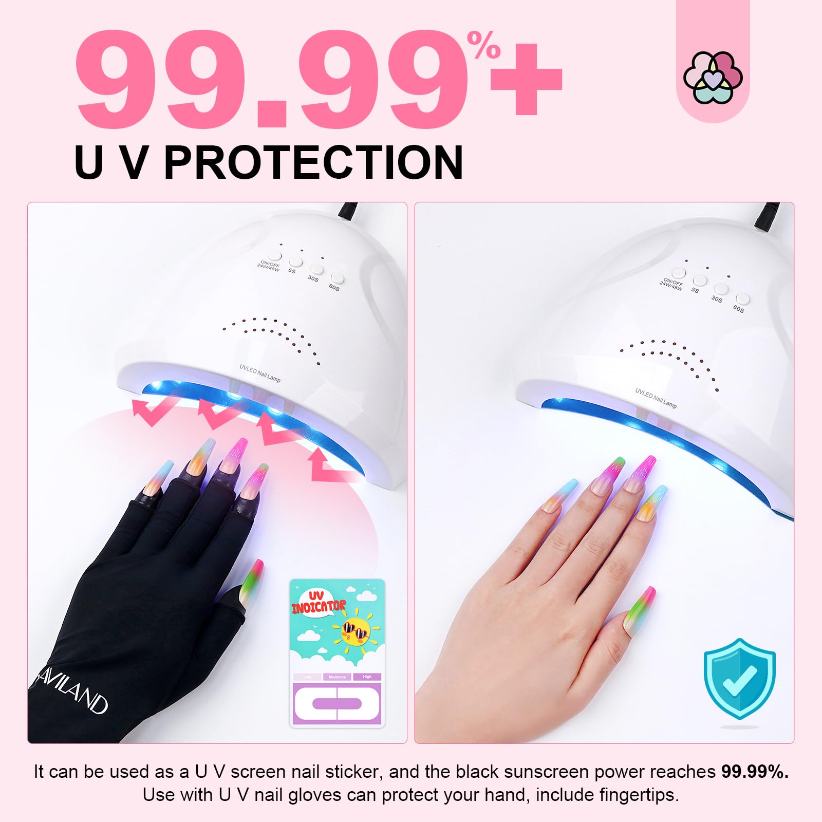 Protection UV SAVILAND pour des ongles nets et durables.
