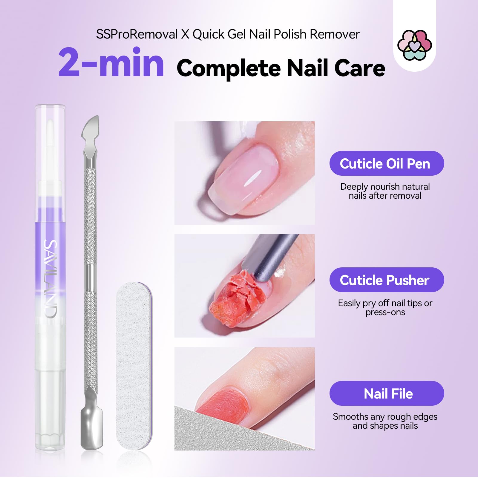 SAVILAND remover-rapide-2-min – retrait efficace en peu de temps sans effort.