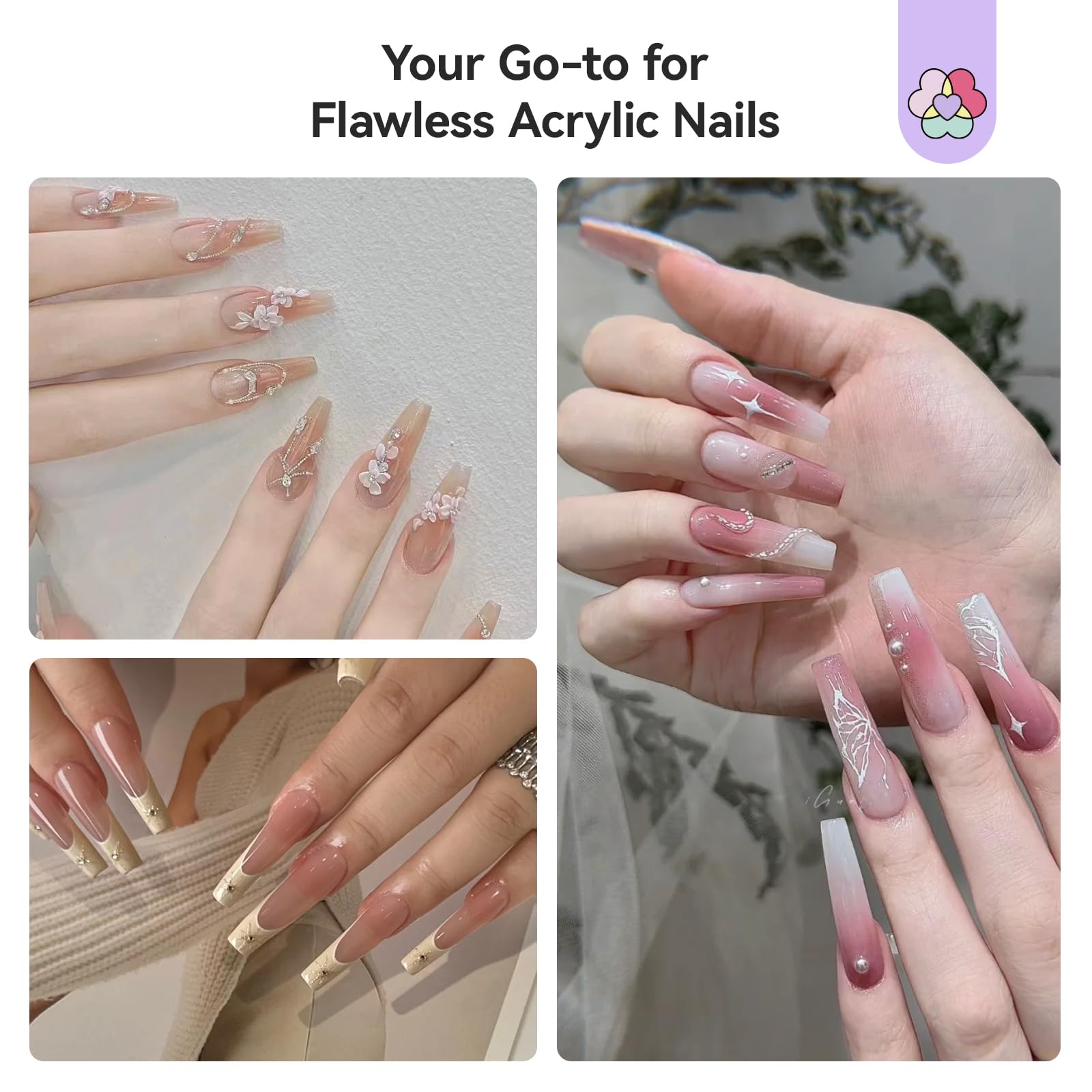 Polyvalence DIY: SAVILAND SSPro X Monomer facilite les extensions d’ongles et les designs.