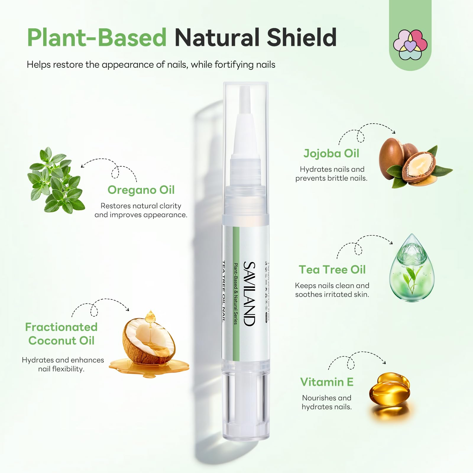 SAVILAND Stylo huile cuticule jojoba, hydratation en profondeur