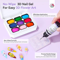 Stylo-prise SAVILAND pour saisir facilement les gels et motifs.