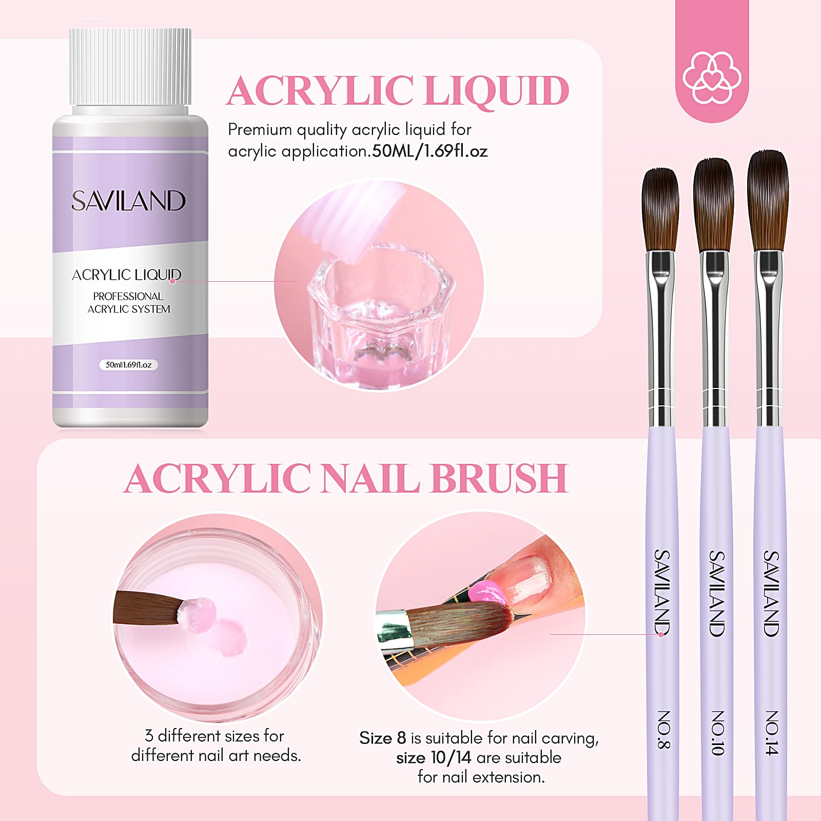 Tampon de ponçage SAVILAND, préparation des ongles et finition lisse.