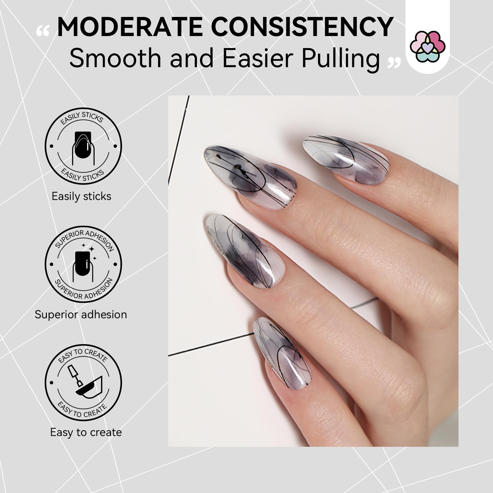SAVILAND Gel araignee – texture elastique facilitant les designs en relief.