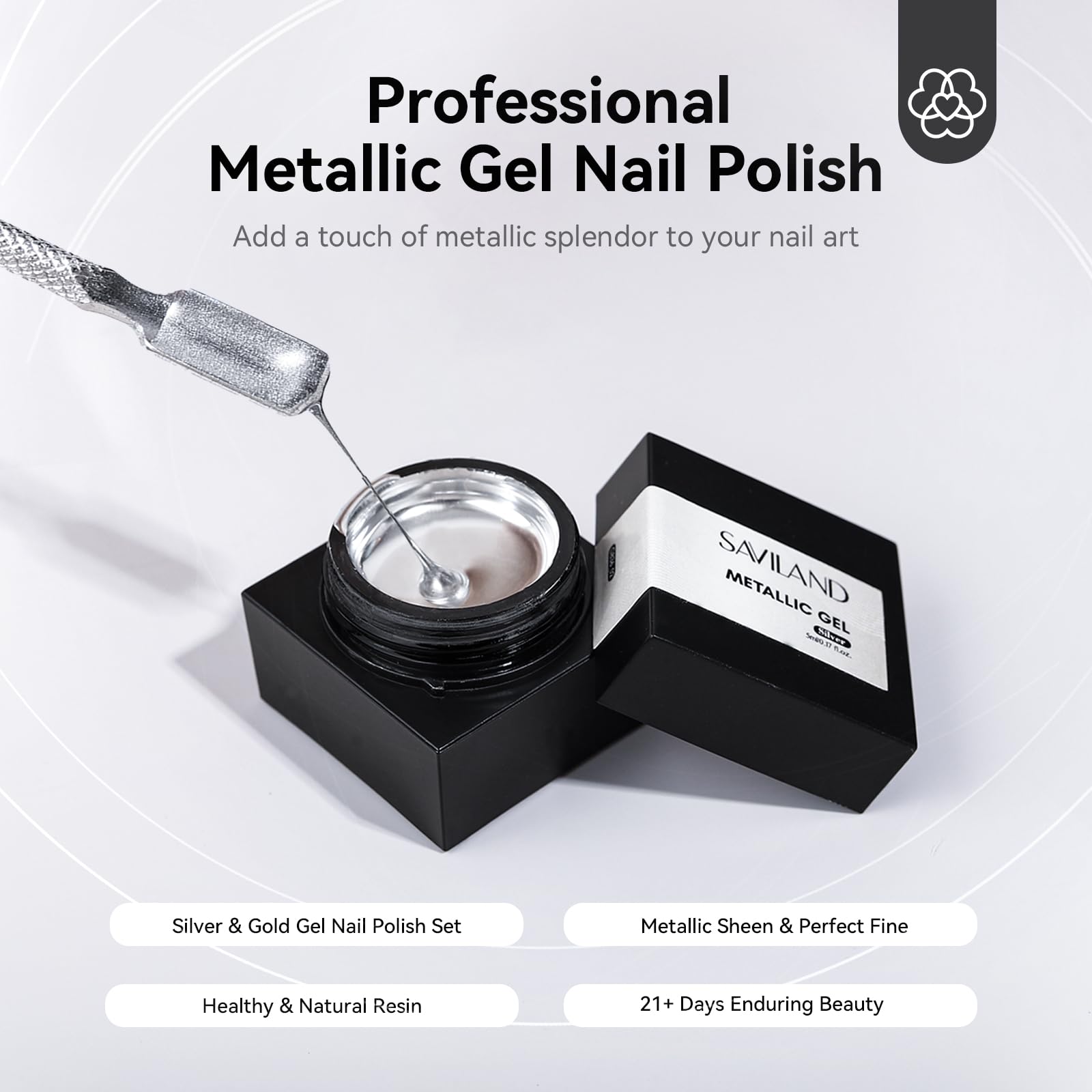 SAVILAND Gel chrome offre une application lisse et homogène