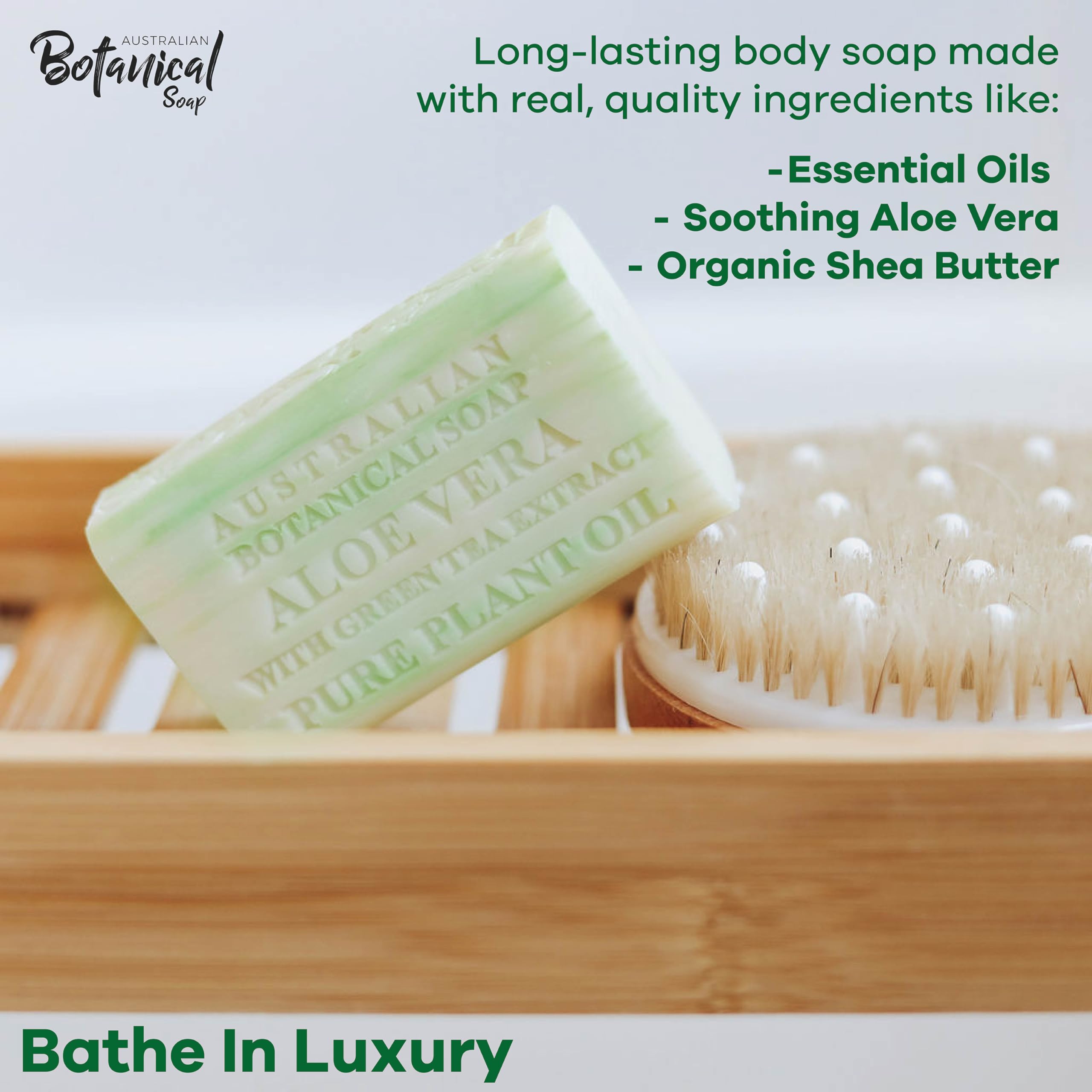 Savon Australian Botanical Soap : barre enrichie au karité bio pour douceur durable