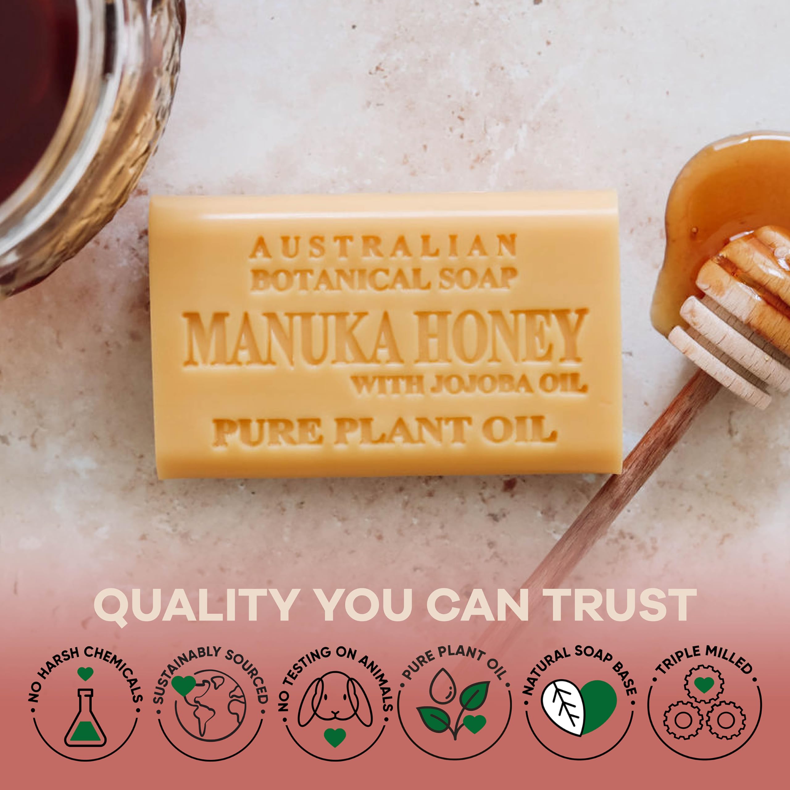 Savon Australian Botanical Soap rinçage propre et sans résidu