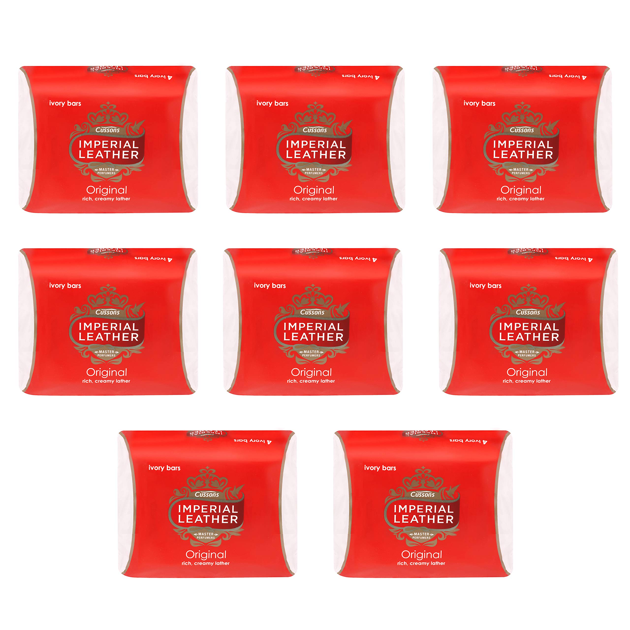 Savon Imperial Leather Original, mousse crèmeuse enveloppant la peau.