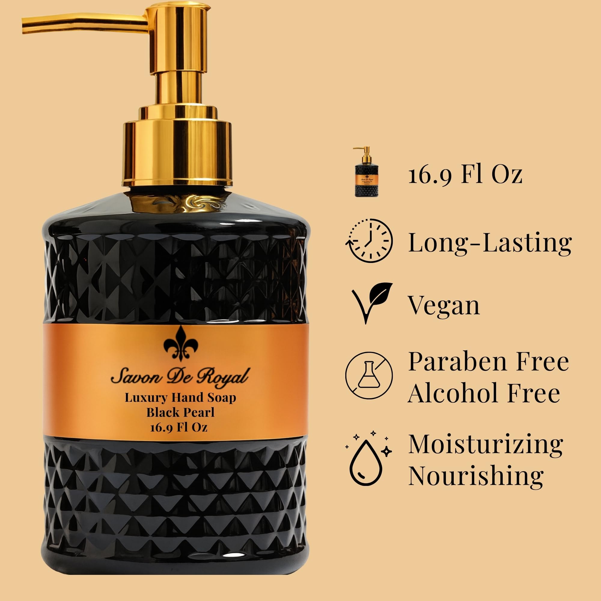 Savon De Royal, emballage élégant, ajoute une touche décorative.