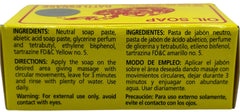 Tranche du savon montrant texture naturelle et naturelle du produit