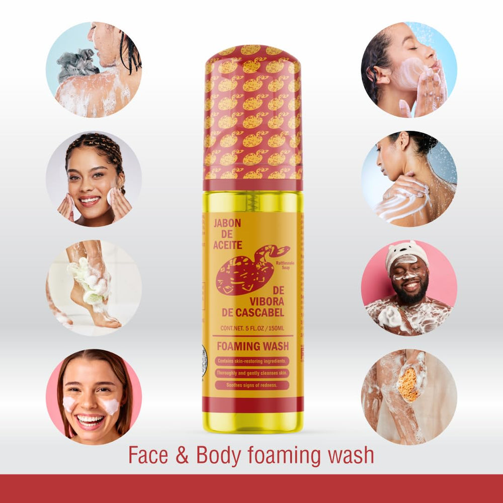 JABON DE ACEITE VIBORA DE CASCABEL – mousse généreuse, lavage quotidien agréable.