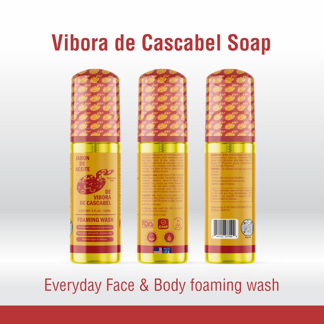 JABON DE ACEITE VIBORA DE CASCABEL – texture crémeuse pour une peau douce.