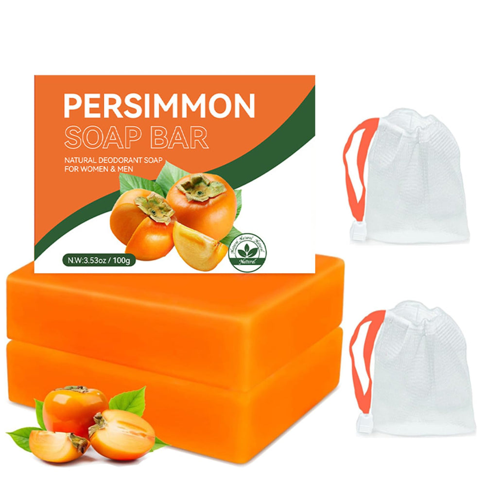 Savon persimmon avec extrait frais nettoie et hydrate la peau