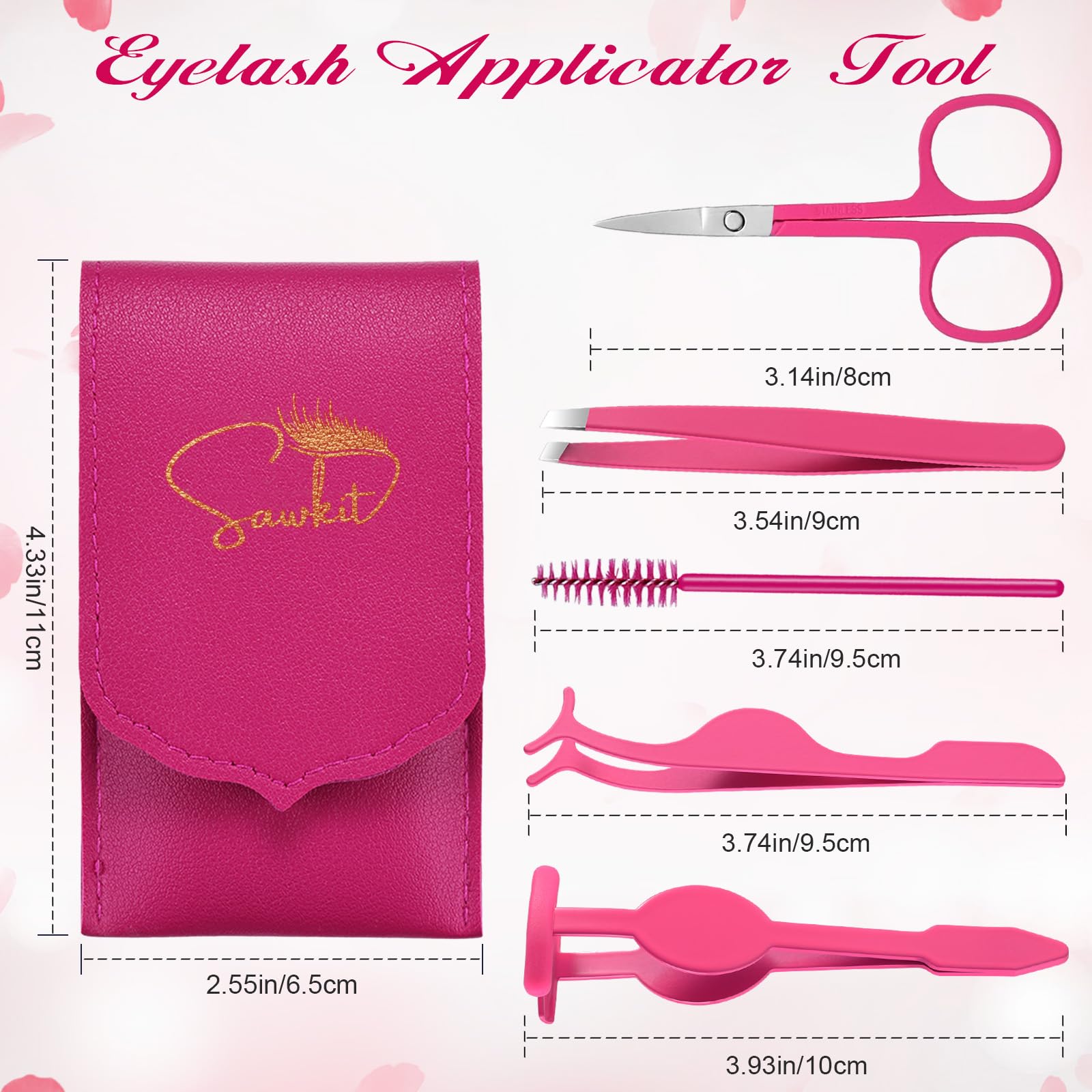 Sawkit pinces-extension-cils saisie fiable des faux cils