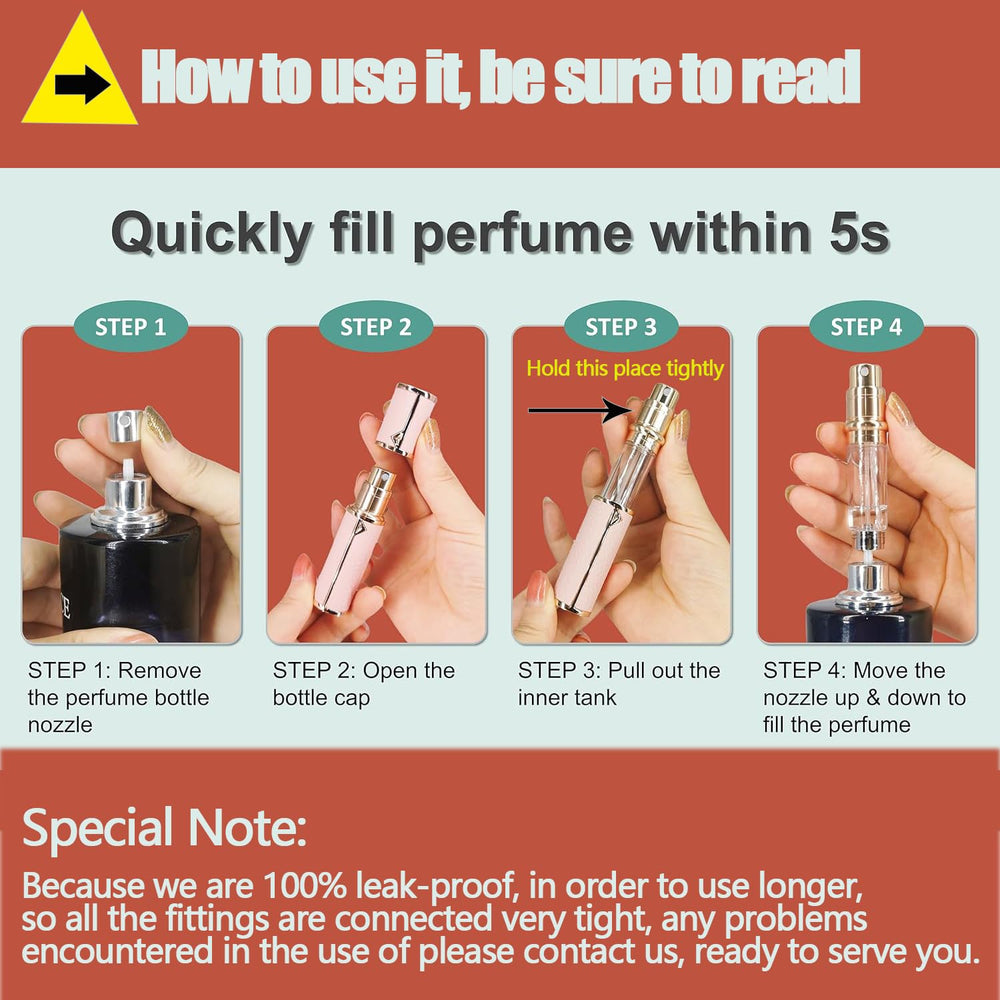 SAWOHO mini 5ml — remplissage facile en déplacement.