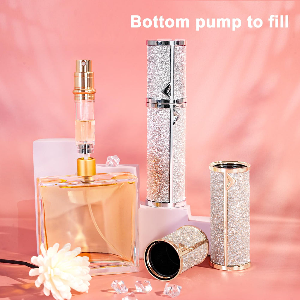 SAWOHO bouteille parfum cuir véritable — design durable pour déplacement.